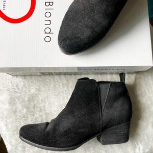 Blondo Ida Waterproof Leather Suede Black Boots 7